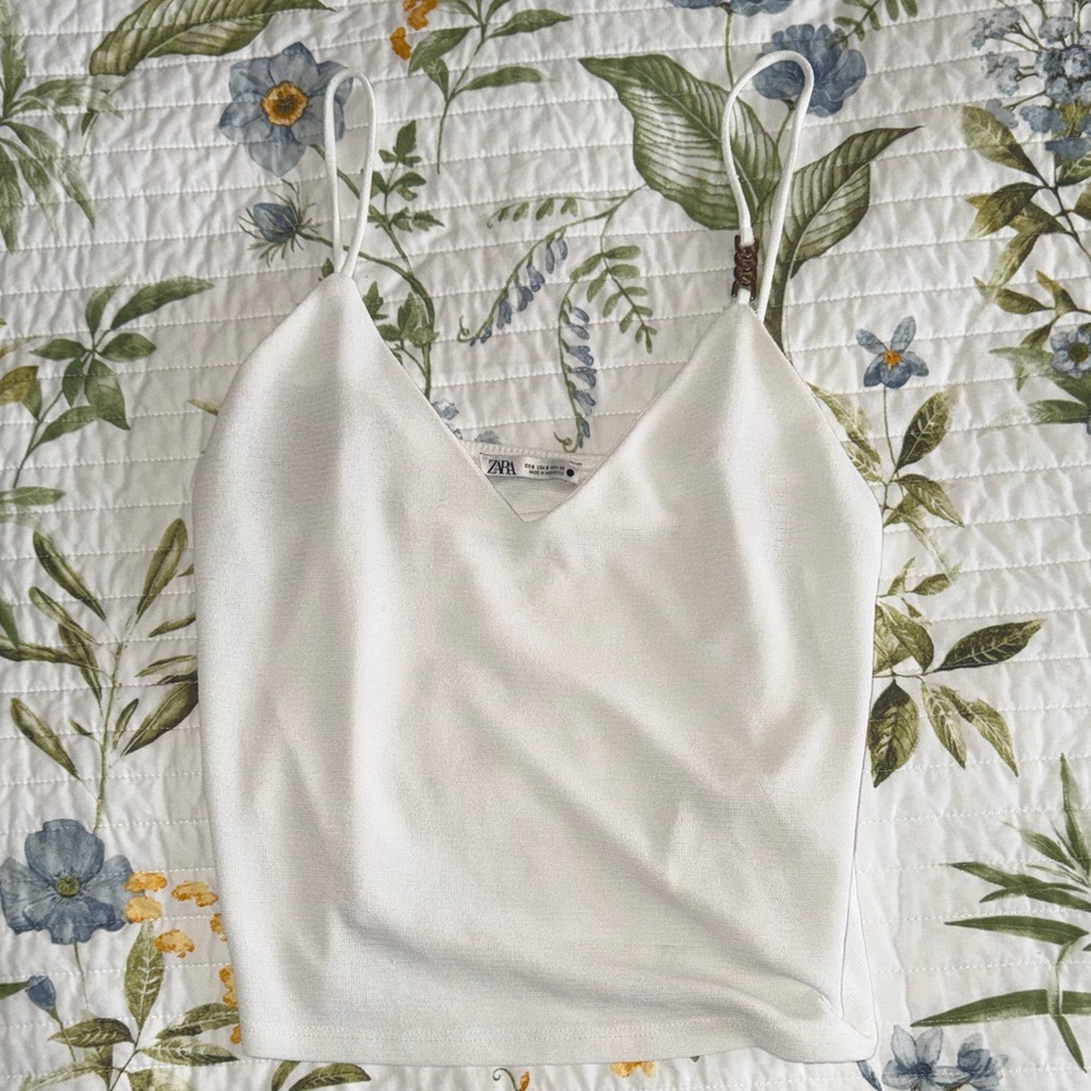 White Spaghetti Strap Top